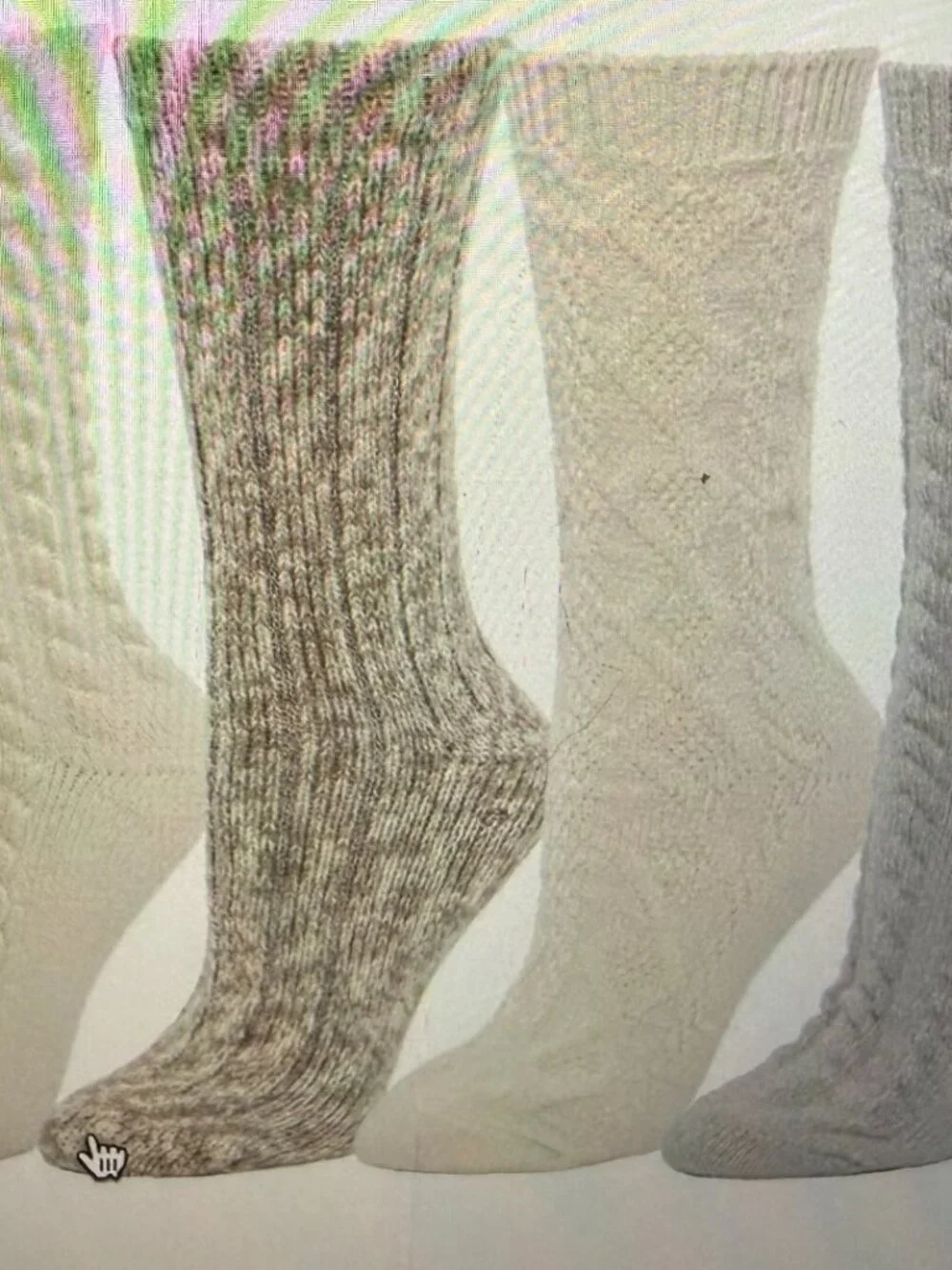 BEARPAW Womens Knit Boot Socks Cozy Comfort Crew 6 Pair Set Winter Warm NWT